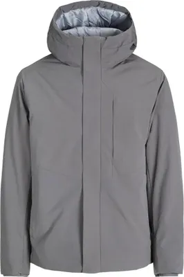 Produktbild von Jack & Jones 12278781_176_L, Windbreaker-Jacke, Uni, Erwachsener, Reißverschluss, Polyester, Grau