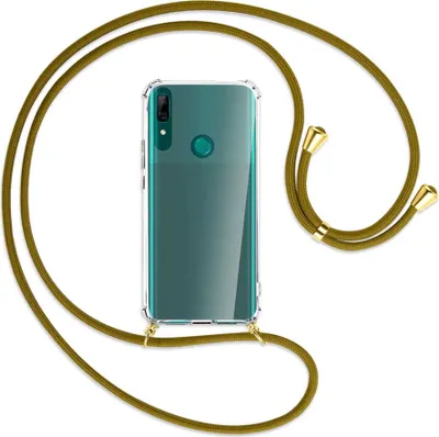 Produktbild von Handykette Backcover-Schutzhülle mit Band (Metall goldfarben) für Huawei P Smart Z - khaki