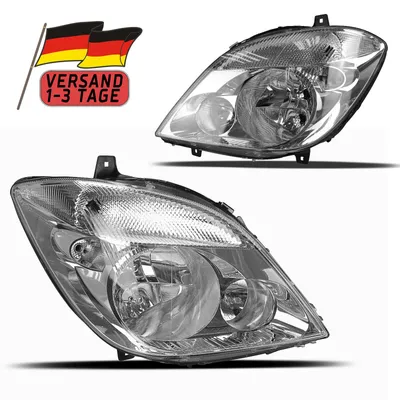 Image de Phares pour Mercedes Sprinter W906 avec antibrouillard, homologation E avec servomoteur