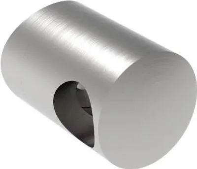 Obrázok produktu pre Držiak priečky Nerezová oceľ priebežná 12,0 mm kruhová 42,4 mm V2A zábradlie Držiak výplne zábradlia na prúty