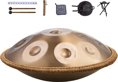 Obrázok produktu pre Handpan bubon 22 v 12 tónoch D mol Hand Drum nástroj s paličkou