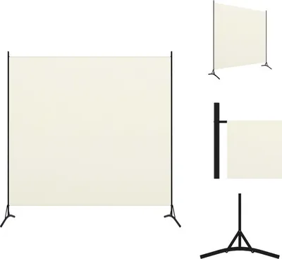 Produktbild von vidaXL 1-tlg. Raumteiler Cremeweiß 175x180 cm -  Raumteiler