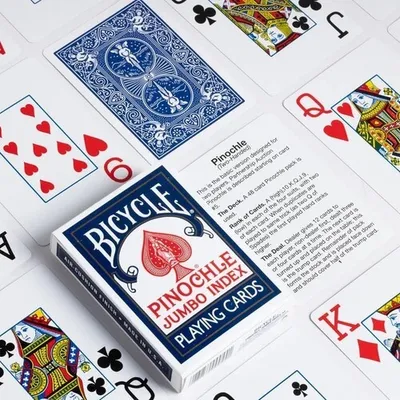 Zdjęcie produktu dla Bicycle Jumbo Rider Back, 56 szt., Niebieski, Czerwony, 2 płyt(y), Chłopak, dziewczyna, Dorośli, 20 min