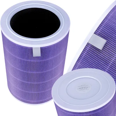Zdjęcie produktu dla Rosfix Filtr HEPA Fioletowy – 4-warstwowy, Antybakteryjny, z Węglem Aktywnym, RFID, 99,7% PM2,5