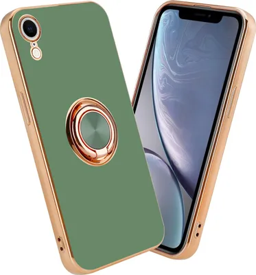 Produktbild von Cadorabo Schutzhülle für Apple iPhone XR Hülle in Grün Etui Case Cover Kameraschutz magnetische Autohalterung