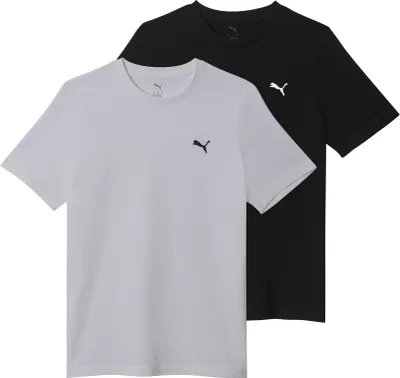Produktbild von 2 er Pack Puma Ess Logo Tee Multipack M T-Shirt Herren Rundhals 692313 52 , Bekleidungsgröße:4XL