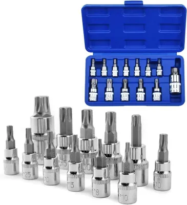 Produktbild von 13-teiliger Torx-Steckschlüsselsatz T8-T70 CR-V S2 in Koffer