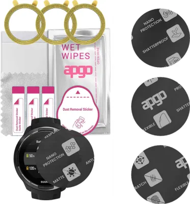 Produktbild von apgo 3 Stück Schutzglas, Matt, kompatibel mit Suunto 9 Baro Smartwatch, Hybrid 8H, Ersatz für Hartglas, Displayschutzglas, Bildschirmschutz, Displayschutz, kratzfest