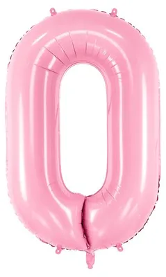 Zdjęcie produktu dla Balon foliowy w kształcie cyfry "0", różowy, 86 cm - idealny dodatek na każdą imprezę! Stwórz niezapomnianą atmosferę w wyjątkowy sposób!