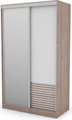 Produktbild von Meblast | Schiebetürenschrank 2D/130 LAMELE mit Regalen | Lamele | Modern, Praktisch
