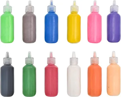 Obrázok produktu pre Súprava 12 fliaš s pieskom rôznych farieb, objem 35 ml, vhodná na tvorbu pieskových obrazov a kreatívne aktivity