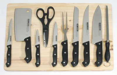 Produktbild von Messer Set 11Tlg. Mit Brett