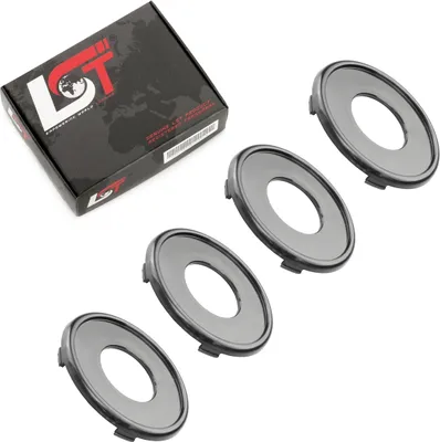 Produktbild von 4x Radnabenkappe Nabendeckel Felgendeckel Schwarz ø 70mm für SEAT SKODA VW