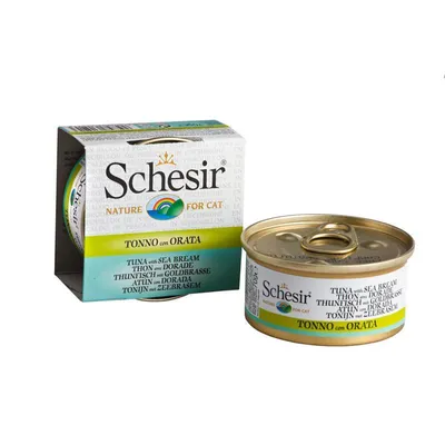 Image de Schesir Boîte au bouillon thon & daurade 70g
