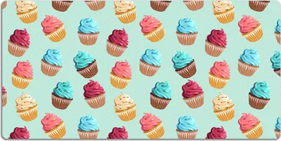 Produktbild von Schreibtischmatte Tischunterlage 90x45 cm Mauspad - Muffins Muffins.