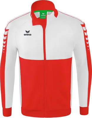 Produktbild von Erima Six Wings Worker Jacke Rot/Weiß Junior - 116