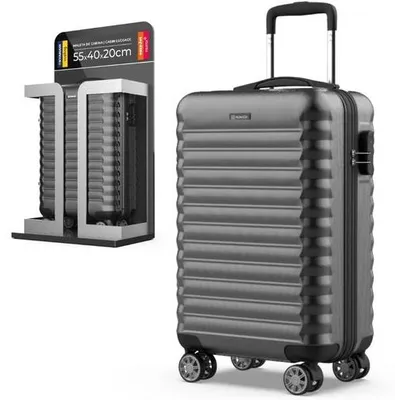 Obrázek produktu pro Kufr o rozměrech 55 x 36 x 19 cm – lehký a robustní – s číselným zámkem a 4 otočnými kolečky – ideální pro přepravu v kabině letadla