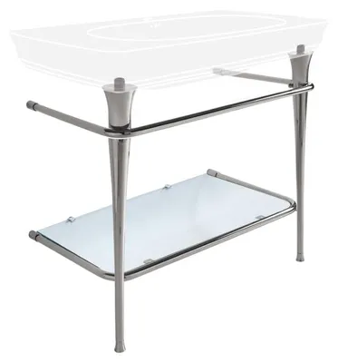 Obrázek produktu pro Podstavba Kronenbach Zeta 2.0, kulatá, s policí na sklo, pro umyvadlo o šířce 90 cm