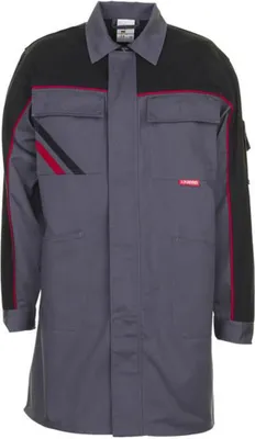 Produktbild von Planam Berufsmantel Highline Gr. 59 schiefer/schwarz/rot