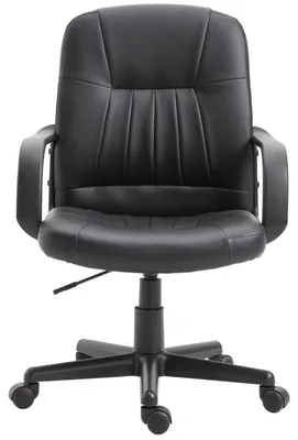 Produktbild von Ergonomischer Drehstuhl, h?henverstellbar, Kunstleder, 60 x 60 x 94šC103 cm, Schwarz