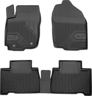 Image de Tapis de Sol de Voiture No.77 pour Toyota RAV4 IV Hybrid 2015-2019 TPE Noir 4Pcs