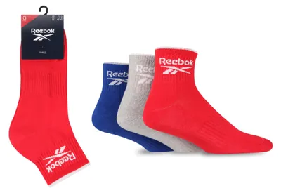 Productafbeelding van Reebok Korte Sokken – Uni, comfortabele en ademende katoen, geschikt voor hardlopen, sport en dagelijks gebruik