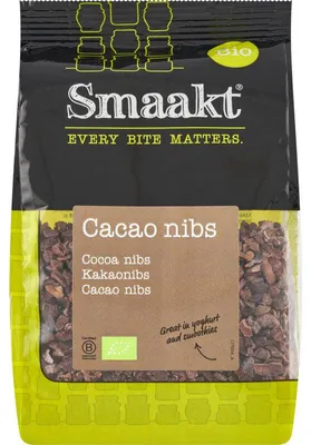 Produktbild von Smaakt Cacaonibs 125 g – Knusprige, natürliche Kakaostücke, vegan & glutenfrei