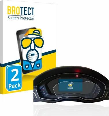 Produktbild von 2x BROTECT Schutzfolie für Audi A4 B9 2017 Virtual Cockpit Displayschutz Displayschutzfolie Folie Matt Entspiegelungsfolie