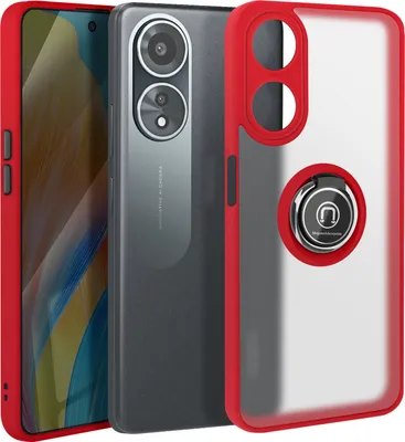 Produktbild von Avizar, Handyhülle für Oppo A58 Metallring, Video-Halterung, Rot