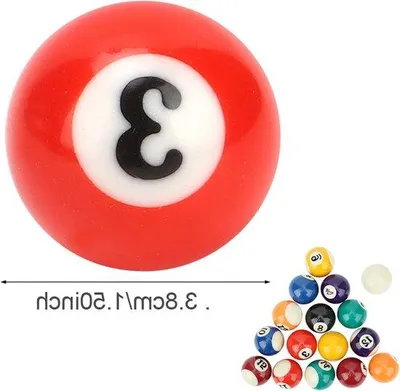 Productafbeelding van Training Ball voor Poolcue, 16 Stuks Eco-vriendelijk 38mm Hars Billiard Ballen voor Kinderen, Mini Pooltafel Accessoire voor Speelkamers en Recreatie
