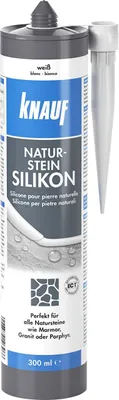 Produktbild von Knauf Naturstein Silikon weiß 300 ml
