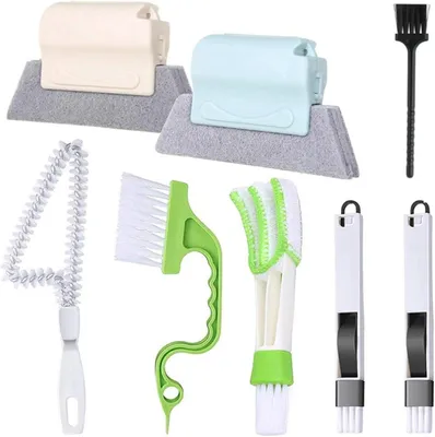 Produktbild von Fugenreinigungsbürste aus Kunststoff für Küche und Haushalt, 1 Set zum Reinigen von Ecken und Fliesenfugen
