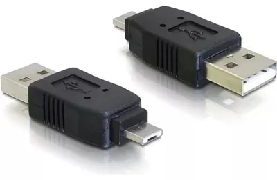 Obrázok produktu pre DeLOCK Adapter USB micro-A male to USB2.0 A-male, USB micro-A, USB 2.0 A, Čierna