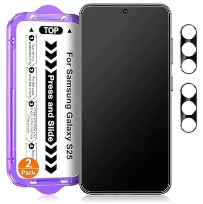 Zdjęcie produktu dla Folia hartowana matowa samsung galaxy S25 ochrona ekranu osłona aparatu 2