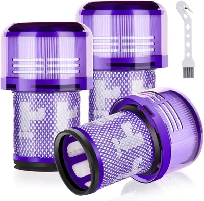 3 Ersatzfilter für Dyson V12 Staubsauger, HEPA H12