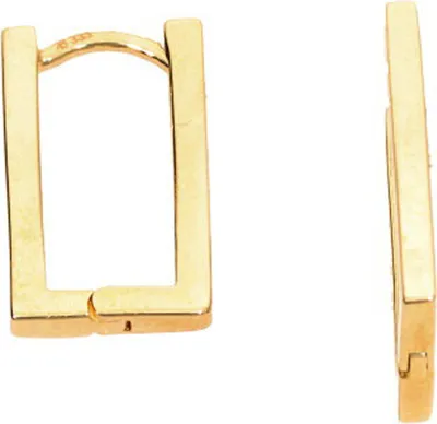 Produktbild von Moderne Eckige Creolen Klappcreolen aus echt Gold 333 (8kt)