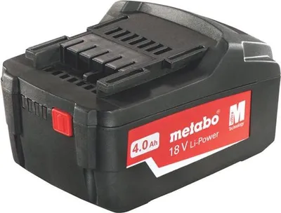 Obrázok produktu pre Metabo Ersatz Akku 18 V, 4,0 Ah, Li-Power, für Elektrowerkzeuge 18 V Maschinen