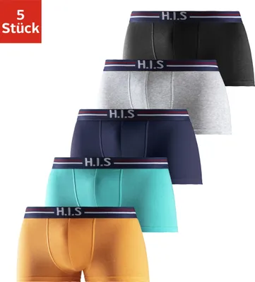 Produktbild von H.I.S. Hipster 5 -teilig orange, mint, navy, grau-meliert, schwarz Größe XL