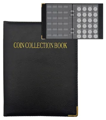 Imagen del producto de Álbum para monedas con 20 páginas y 480 compartimentos para monedas de colección