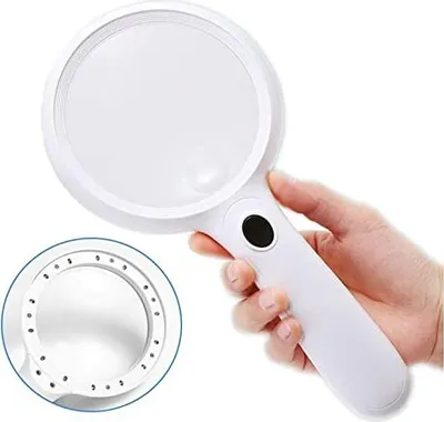 Produktbild von Vergrößerungsglaslicht 60x Vergrößerung Handheld -Vergrößerung 14 LED 30x Senioren Lesen Objektivstoff groß