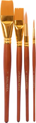 Produktbild von ARTEA Set professioneller Pinsel für Künstler, 4 Stück, 315122002