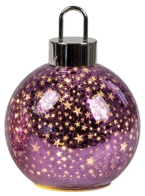 Produktbild von formano LED Deko-Kugel Tannengrün 20 cm mit Timer Weihnachten Weihnachtsdeko
