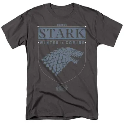 Produktbild von Game of Thrones - "House Stark" T-Shirt für Herren/Damen Uni TV38329 (3XL) (Holzkohle)