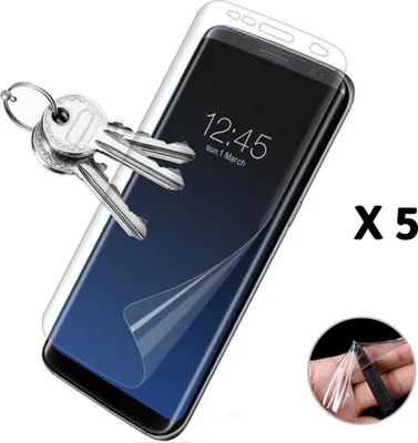 Produktbild von Displayschutzfolie für Samsung Galaxy NOTE 9 [5 Stück] Flexible Transparent Plastik Screen Protector Film Phonillico®