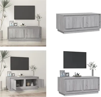 Produktbild von vidaXL Couchtisch Grau Sonoma 102x50x44 cm Holzwerkstoff - Couchtisch - Couchtische - Beistelltisch - Sofatisch