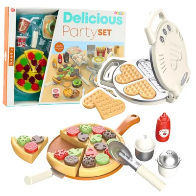 Obrázok produktu pre Pizza vaflová súprava s doplnkami do kuchyne pre deti
