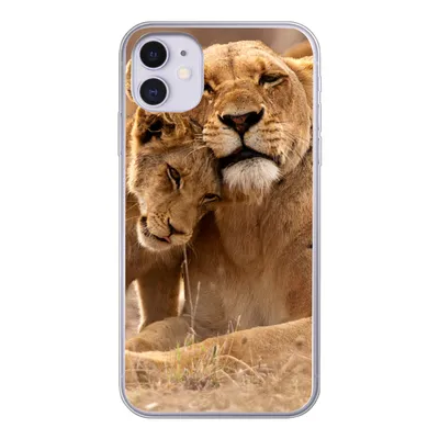 Produktbild von MuchoWow® Handyhülle Schutzhülle Hülle für iPhone 11 Löwe - Wilde Tiere - Jungtier Silikon Softcase Handy Hülle - Handytasche
