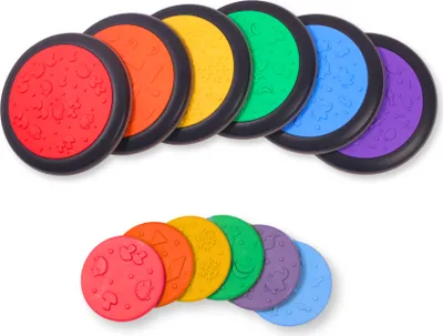 Zdjęcie produktu dla Buxibo Stepping stones - Stepping stone toy - River stones - Zabawka edukacyjna i sensoryczna - Wielokolorowy - Zestaw 12 sztuk