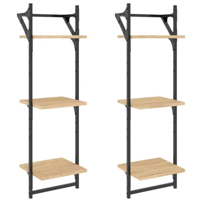 Produktbild von VidaXL 836259, Holz, Metall, Holz, 300 mm, 250 mm, 1000 mm, 2 Stück(e)