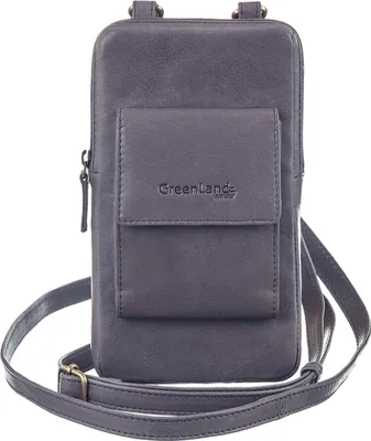 Immagine prodotto di GreenLand Nature Pelle borsa per cellulare Phone Case Granite grigio